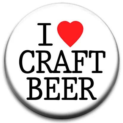 I Heart Craft Beer Badge
