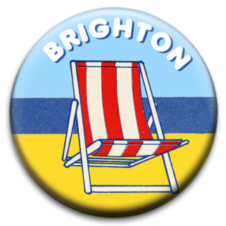 Brighton Deckchair Beach Badge