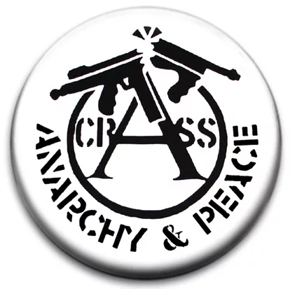 Anarchy And Peace Crass Badge