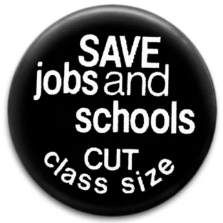 Save Jobs And Schools Badge
