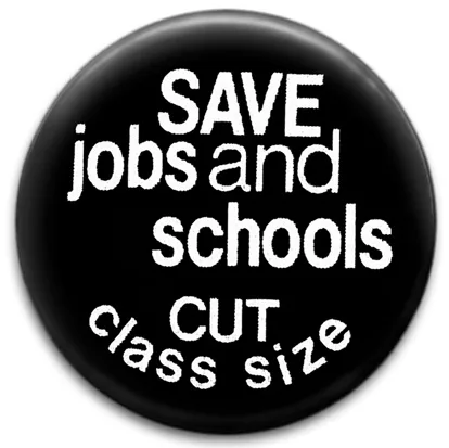 Save Jobs And Schools Badge