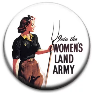 Join The Women's Land Army Badge