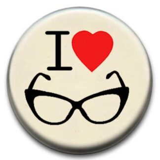 I Heart Glasses Badge
