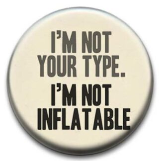 Slogan Inflatable Badge