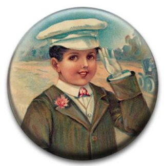 Saluting Boy Badge
