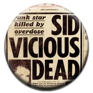 Sid Vicious Dead Badge