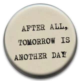 Typewriter Tomorrow Badge