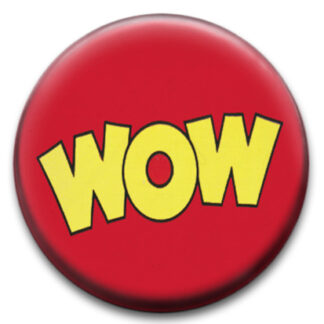 Wow Comic Text Badge