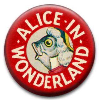 Alice In Wonderland Fish Badge