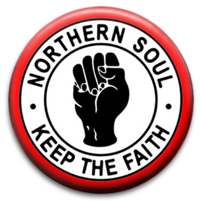 thumbnail image 2 of 'Northern Soul Keep The Faith' Sew Or Iron-On Patch – Clenched Fist Badge 2 of 3