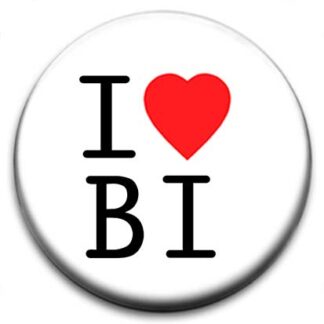 I Heart Bisexual Badge