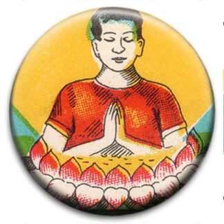 Peace Indian Matchbox - Small Retro Badge