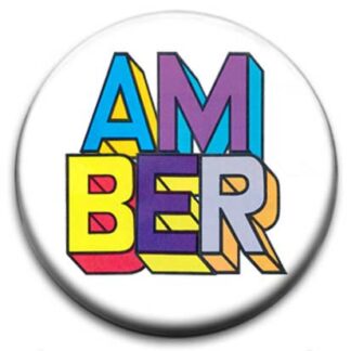 Amber Name Badge