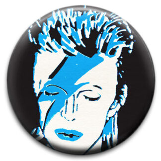 Bowie Vintage Badge Design  Blue Badge