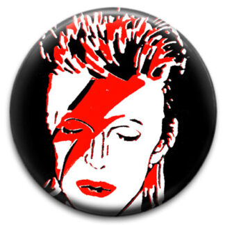 Bowie Vintage Badge Design  White Badge