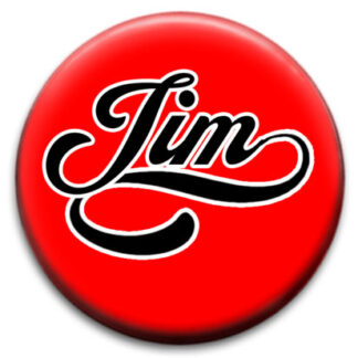 Jim Name Badge