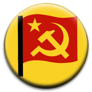 Communist Flag Badge