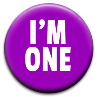 I'm One Lesbian Small Retro Badge