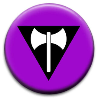 Lesbian Flag Small Retro Badge