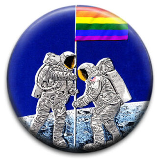 Rainbow Flag Moon Landing Badge
