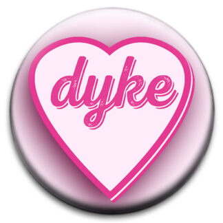 Dyke Heart Badge