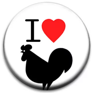 I Heart Cock Badge