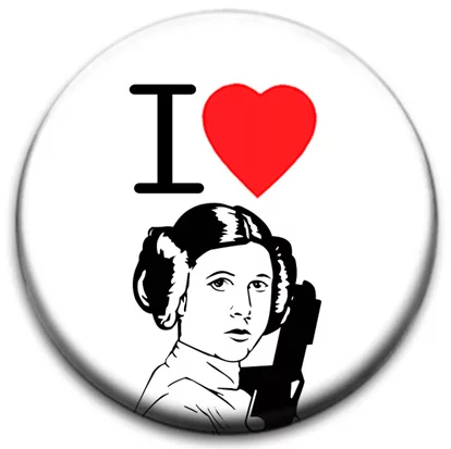I Heart Leia Badge