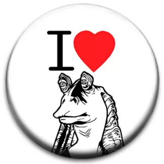 I Heart Jar Jar Badge