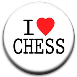 I Heart Chess Badge