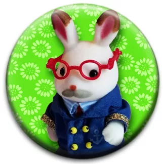Cute Little Nerdy Rabbit
