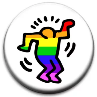 Rainbow Man Haring Style